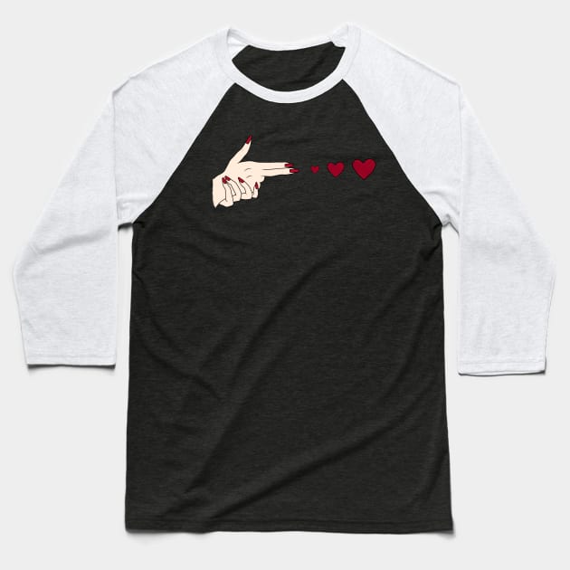 shooting hearts Baseball T-Shirt by amenij